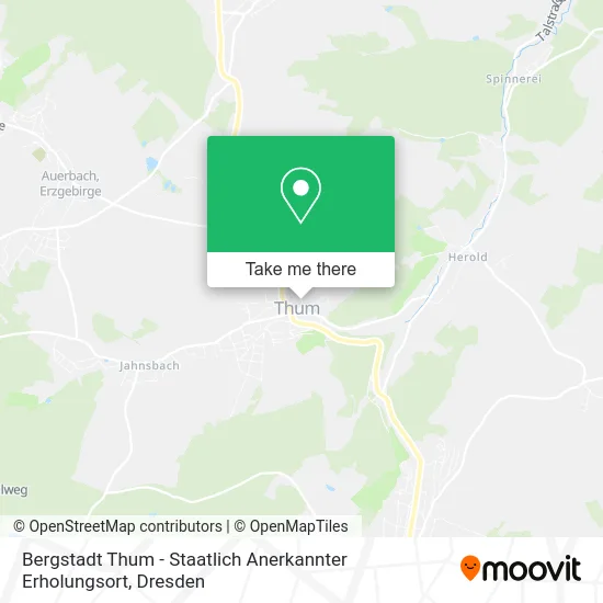 Карта Bergstadt Thum - Staatlich Anerkannter Erholungsort