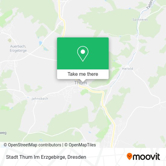 Карта Stadt Thum Im Erzgebirge