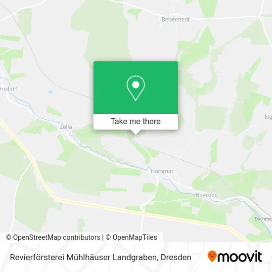 Карта Revierförsterei Mühlhäuser Landgraben