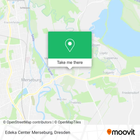 Карта Edeka Center Merseburg