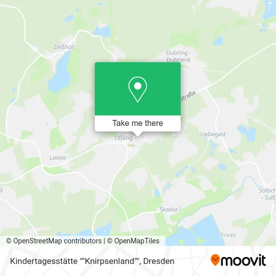 Карта Kindertagesstätte ""Knirpsenland""