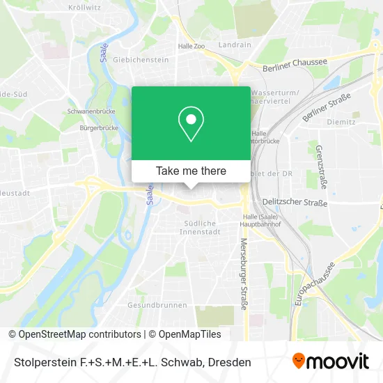 Карта Stolperstein F.+S.+M.+E.+L. Schwab