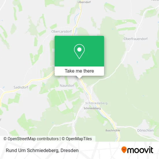 Rund Um Schmiedeberg map