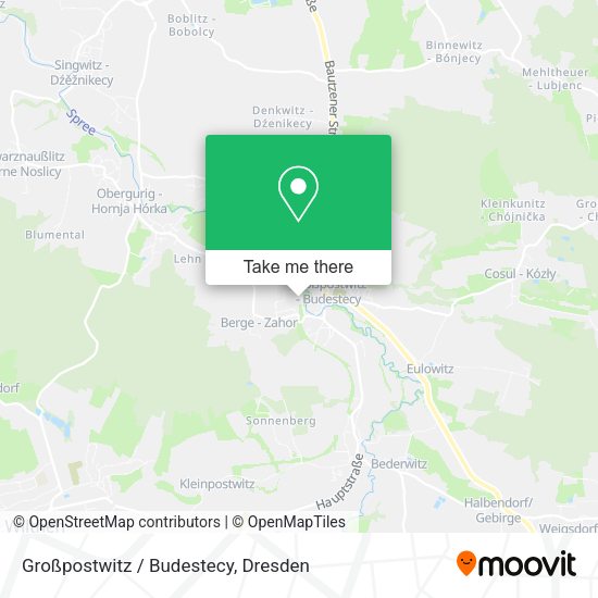 Карта Großpostwitz / Budestecy