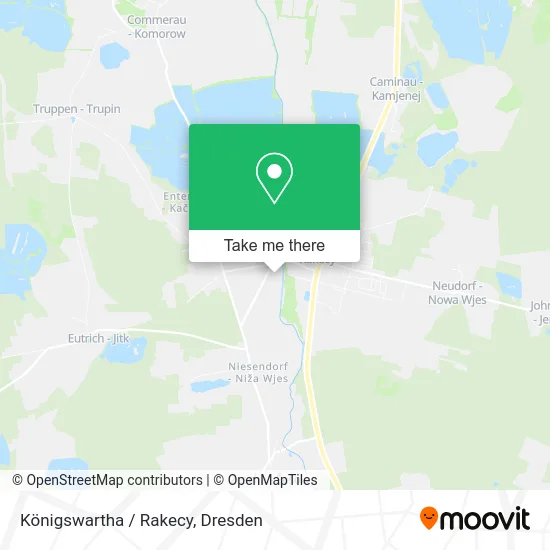 Карта Königswartha / Rakecy