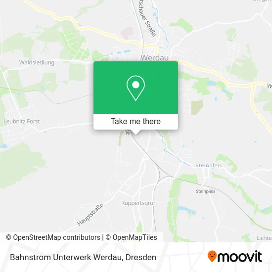 Карта Bahnstrom Unterwerk Werdau