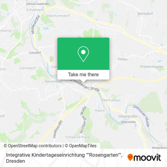Карта Integrative Kindertageseinrichtung ""Rosengarten""