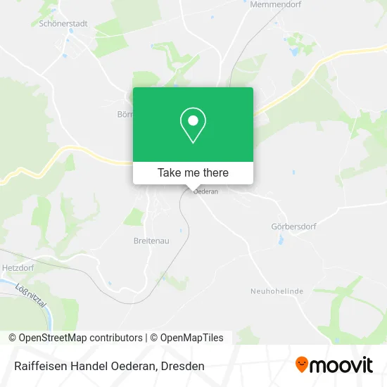 Карта Raiffeisen Handel Oederan