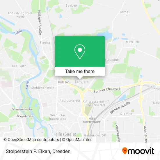 Карта Stolperstein P. Elkan