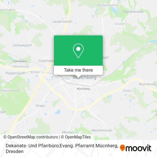 Dekanats- Und Pfarrbüro;Evang. Pfarramt Mücnherg map