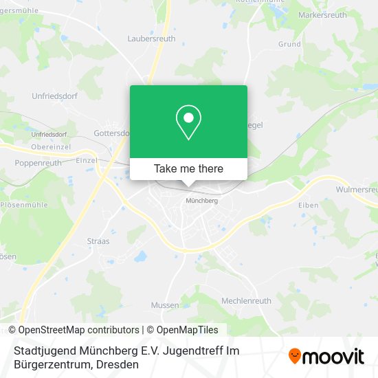 Карта Stadtjugend Münchberg E.V. Jugendtreff Im Bürgerzentrum