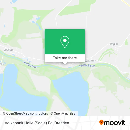 Карта Volksbank Halle (Saale) Eg