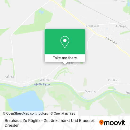 Карта Brauhaus Zu Röglitz - Getränkemarkt Und Brauerei