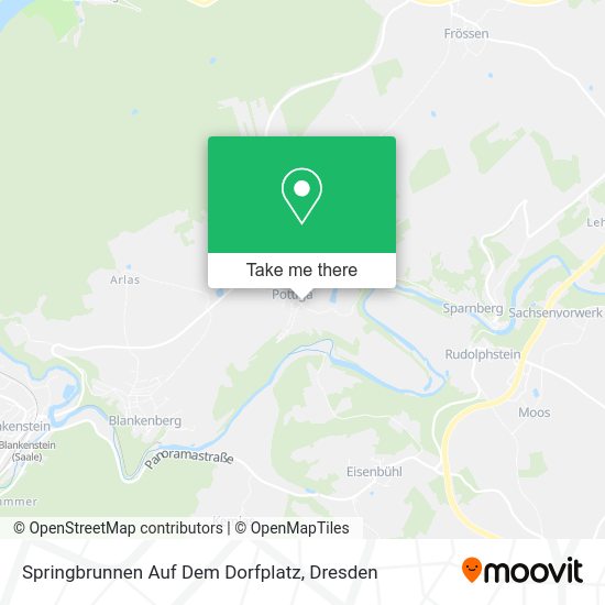 Карта Springbrunnen Auf Dem Dorfplatz
