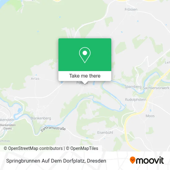 Карта Springbrunnen Auf Dem Dorfplatz