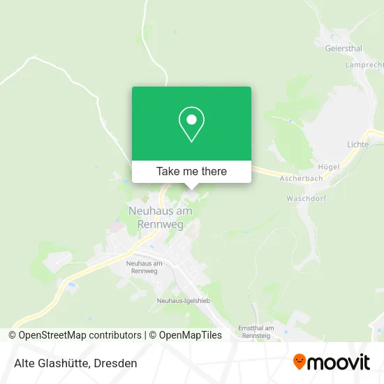 Карта Alte Glashütte