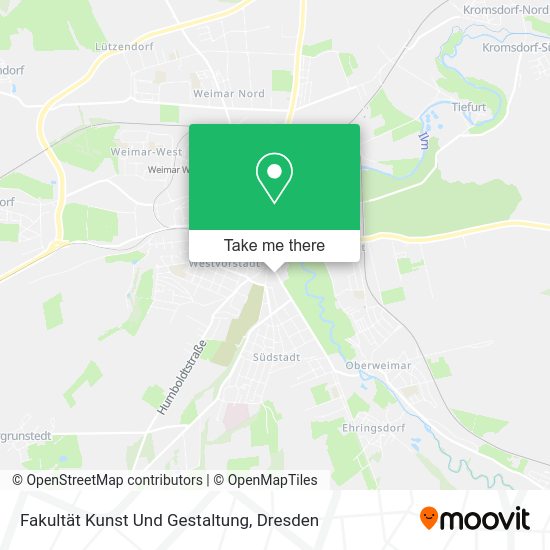 Карта Fakultät Kunst Und Gestaltung