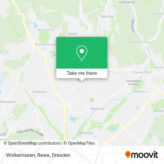 Карта Wolkenrasen, Rewe