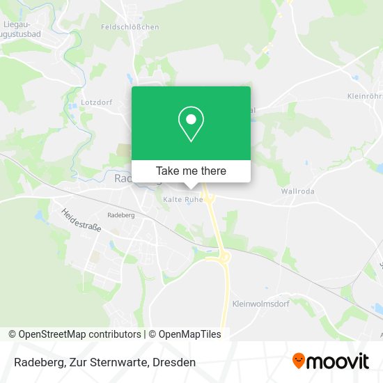 Карта Radeberg, Zur Sternwarte