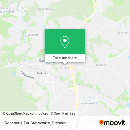 Radeberg, Zur Sternwarte map