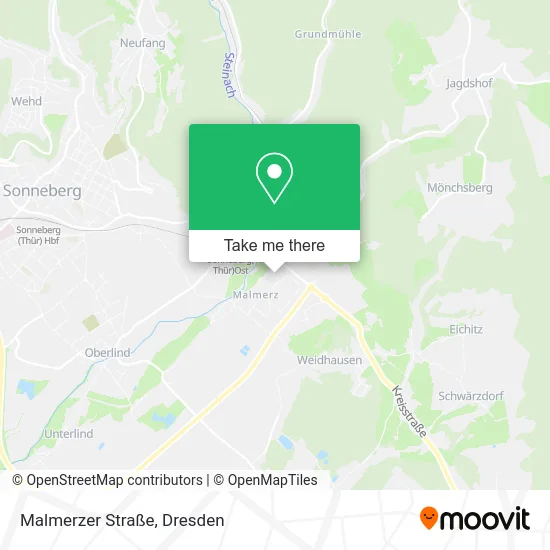 Карта Malmerzer Straße