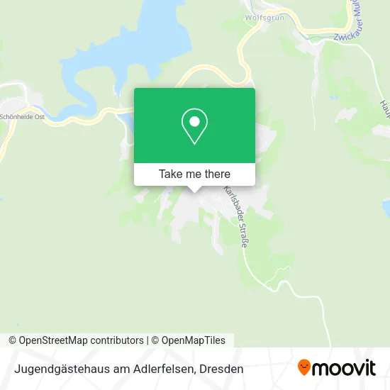 Карта Jugendgästehaus am Adlerfelsen