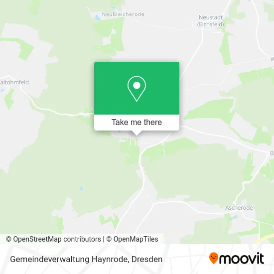 Карта Gemeindeverwaltung Haynrode