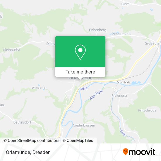 Карта Orlamünde
