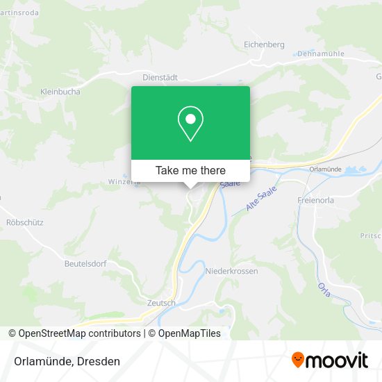 Карта Orlamünde