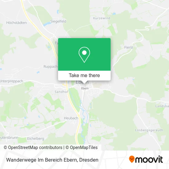 Карта Wanderwege Im Bereich Ebern