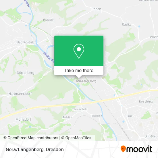 Карта Gera/Langenberg
