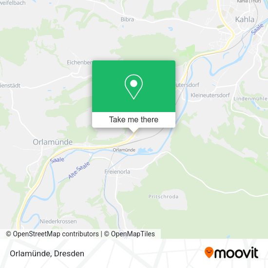 Карта Orlamünde