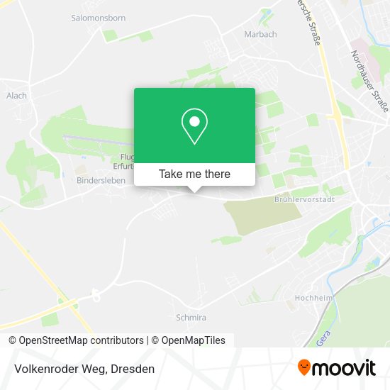 Карта Volkenroder Weg