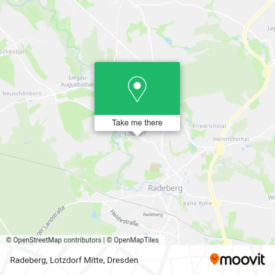 Radeberg, Lotzdorf Mitte map