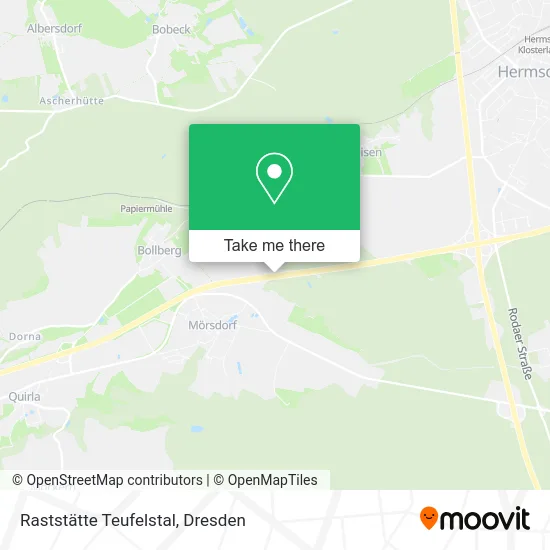 Карта Raststätte Teufelstal