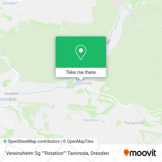 Карта Vereinsheim Sg ""Rotation"" Tannroda