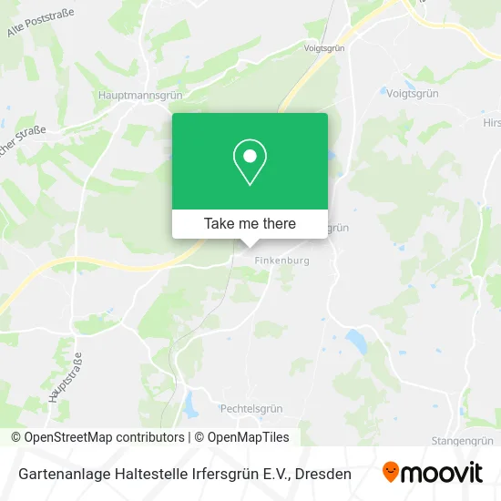 Карта Gartenanlage Haltestelle Irfersgrün E.V.