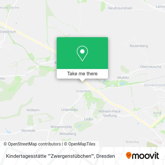 Карта Kindertagesstätte ""Zwergenstübchen""