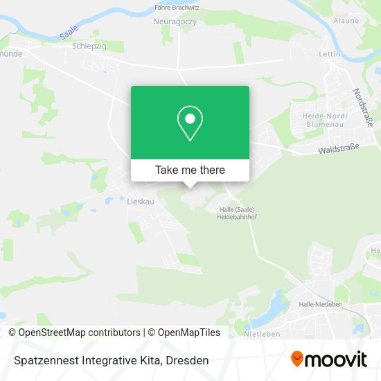 Карта Spatzennest Integrative Kita