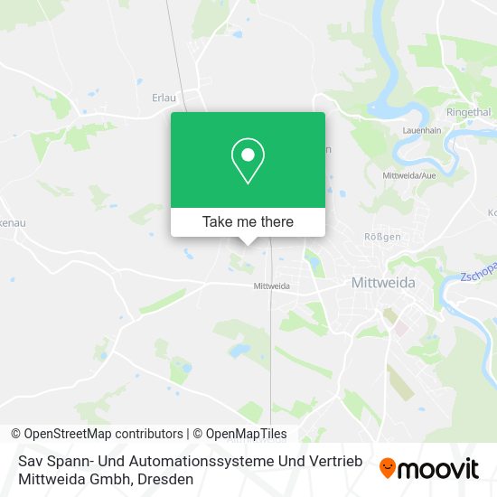 Карта Sav Spann- Und Automationssysteme Und Vertrieb Mittweida Gmbh