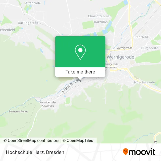 Карта Hochschule Harz