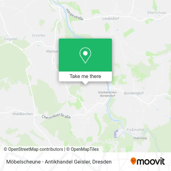 Карта Möbelscheune - Antikhandel Geisler