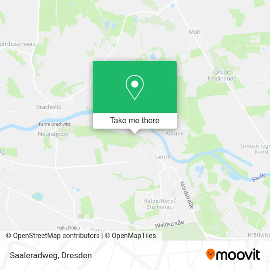 Карта Saaleradweg