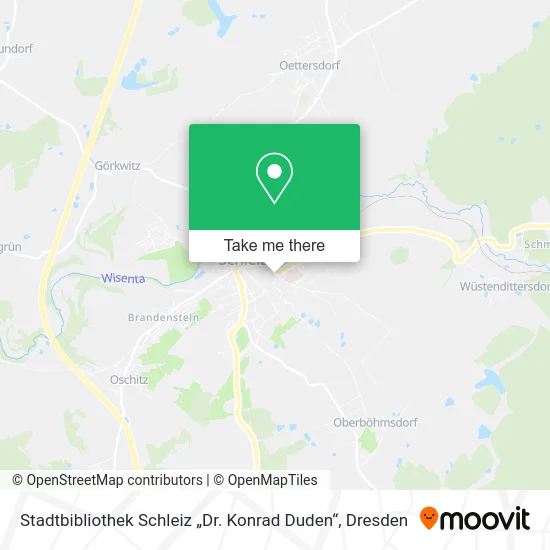 Карта Stadtbibliothek Schleiz „Dr. Konrad Duden“