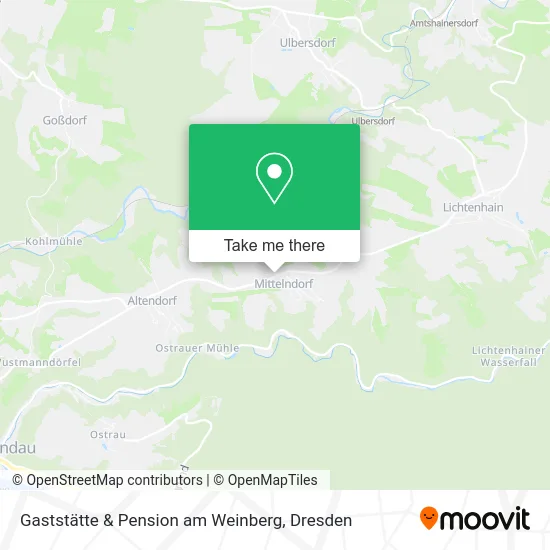Карта Gaststätte & Pension am Weinberg