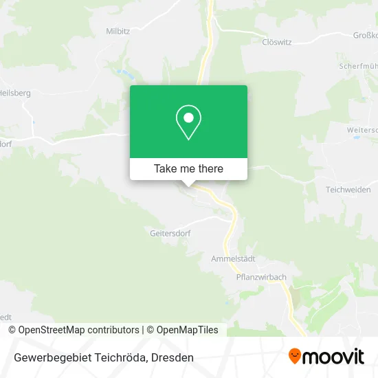 Карта Gewerbegebiet Teichröda