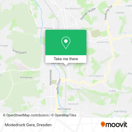 Карта Modedruck Gera