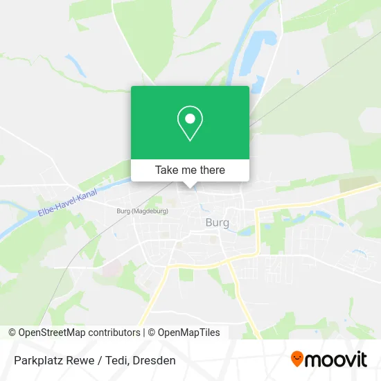 Карта Parkplatz Rewe / Tedi