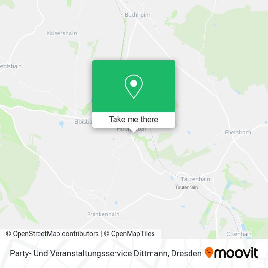 Карта Party- Und Veranstaltungsservice Dittmann