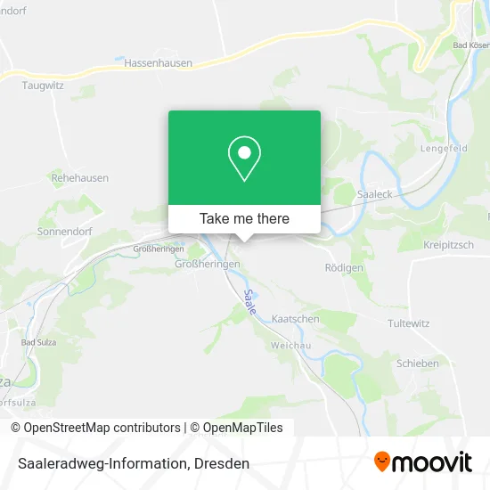 Карта Saaleradweg-Information